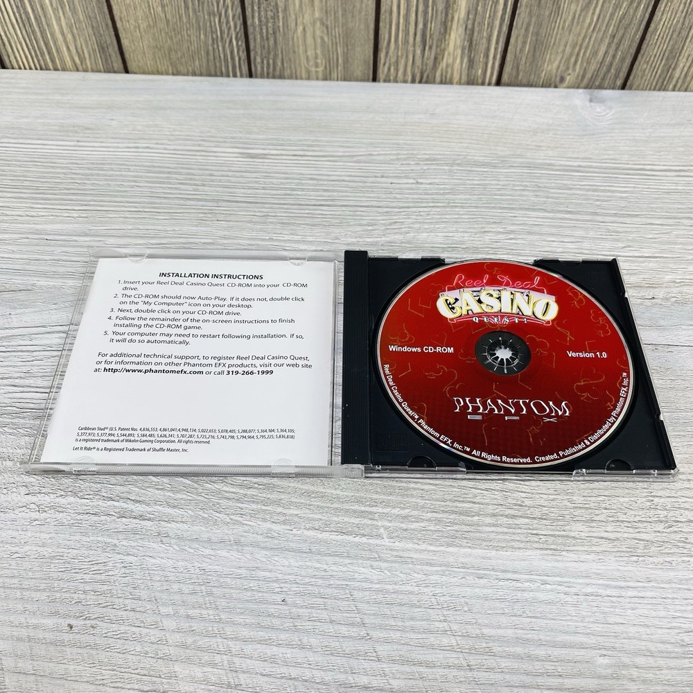 Reel Deal Casino Quest (PC CD ROM, 2002) Complete!  Tested Works - Picture 6 of 12